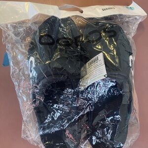 OOFOS Black Slide Sandals